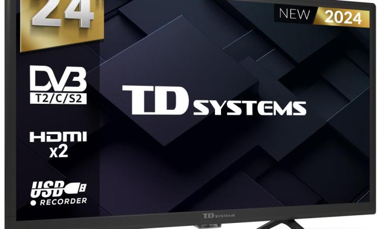 Televisor 24 pulgadas Led HD, múltiples conexiones - TD Systems PRIME24C19H