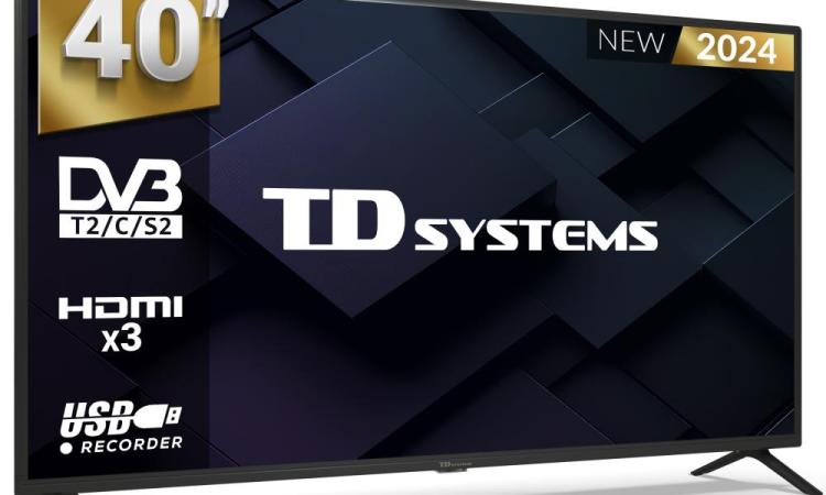 Televisor 40 pulgadas Led Full HD, múltiples conexiones - TD Systems PRIME40C19F