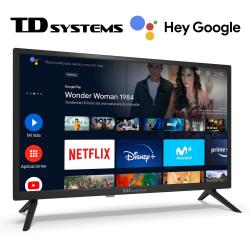 Smart TV 24" HD, AndroidTV P, HbbTV TD Systems K24DLX15GLE