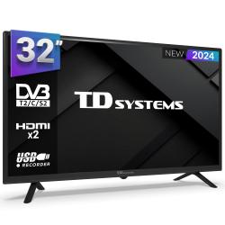 Televisor 32 pulgadas Led HD, múltiples conexiones - TD Systems K32DLC19H