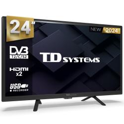 Televisor 24 pulgadas Led HD, múltiples conexiones - TD Systems PRIME24C19H